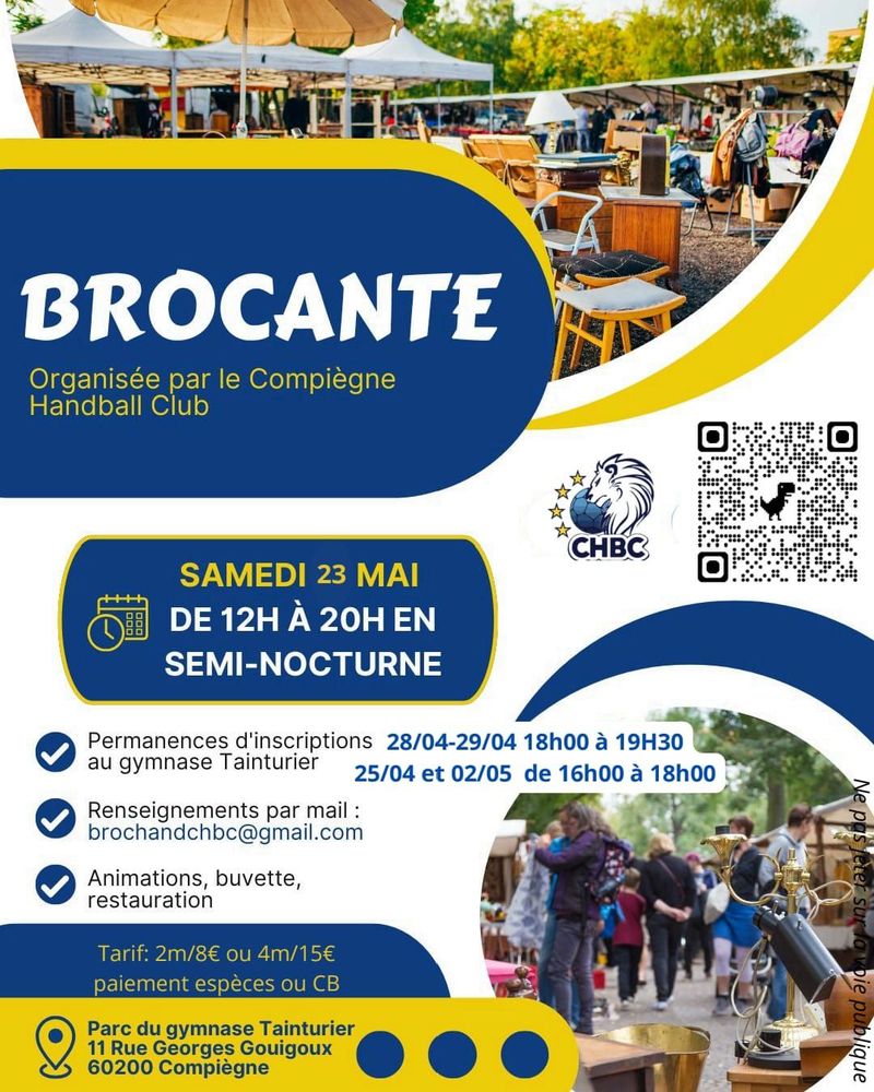 Brocante avec le Compiègne hand-ball club