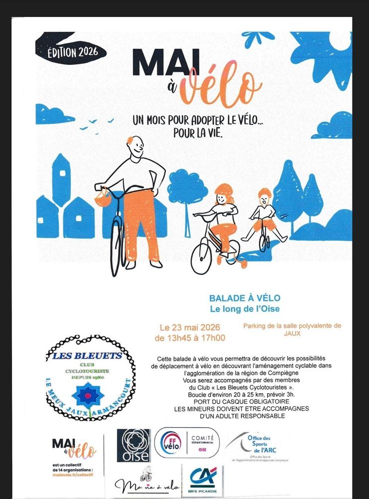 Mai à vélo avec les Bleuets cyclotouriste
