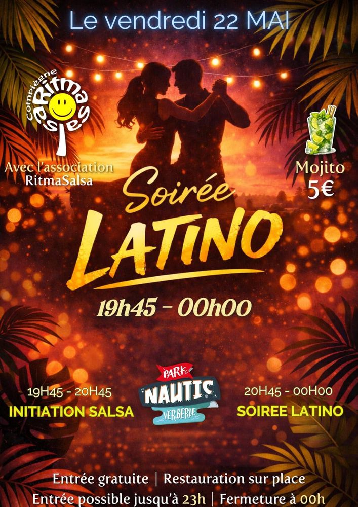 Soirée latino avec Ritmasalsa au Park Nautic