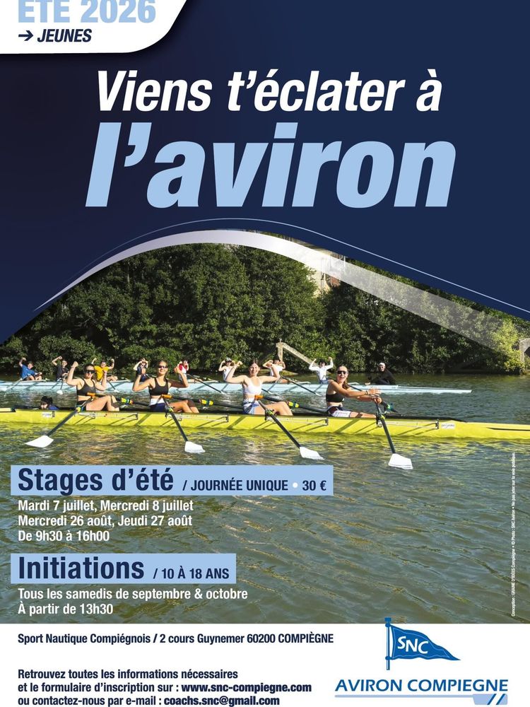 Stage d'aviron avec le Sport nautique compiégnois