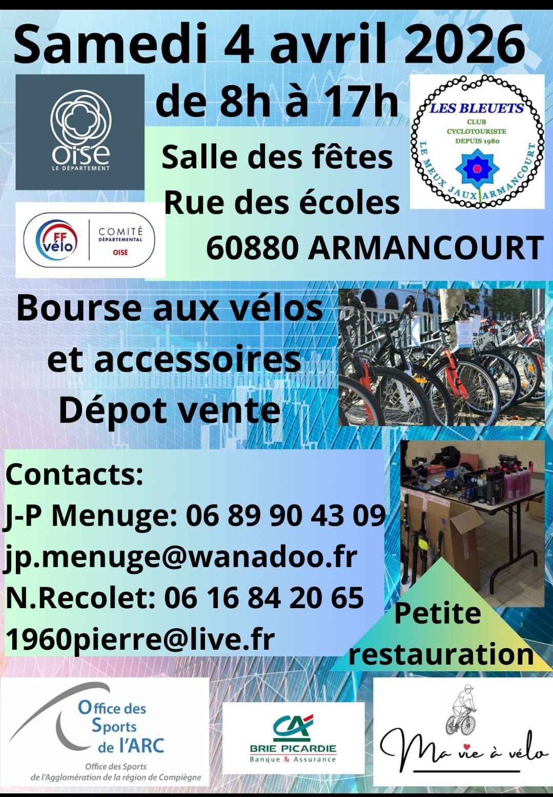 Bourse aux vélos avec les Bleuets cyclotouristes