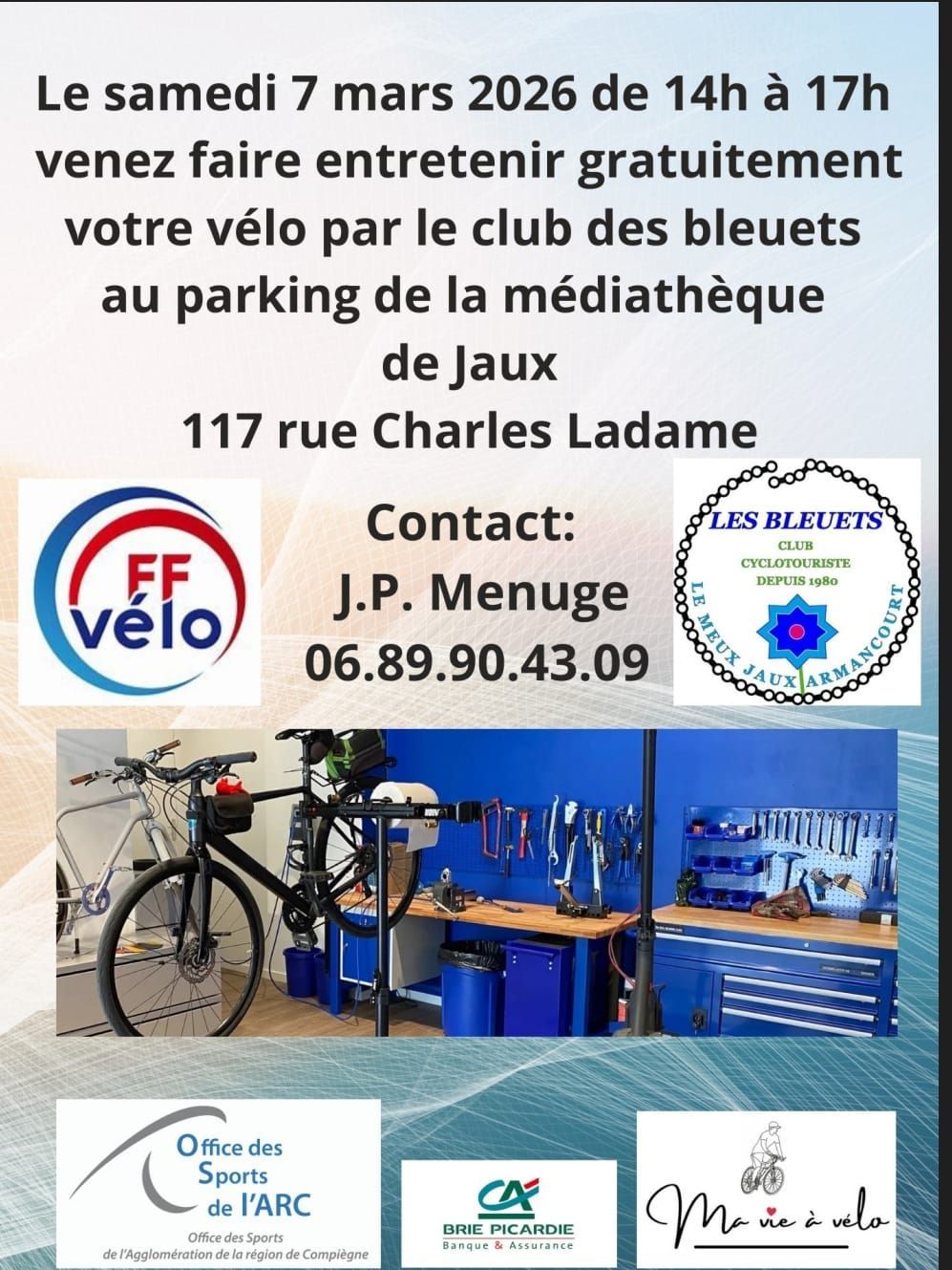 Entretien des vélos avec les Bleuets cyclotouristes