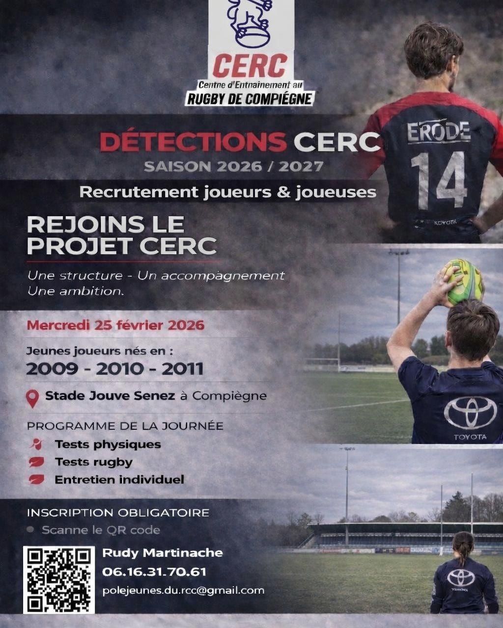 Journée de détection au Rugby club compiégnois