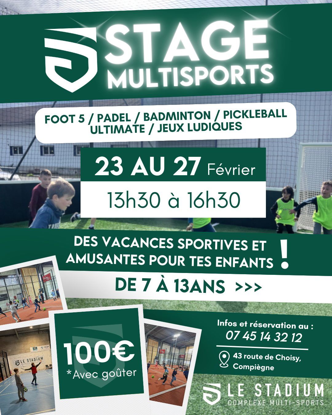 Stage multisports au Stadium